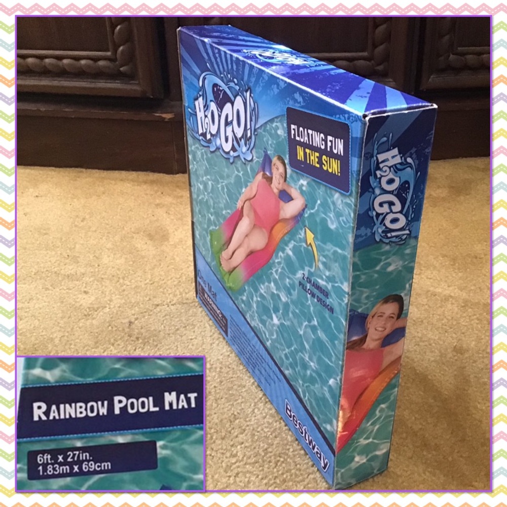 Rainbow pool mat - Picture 3 of 3